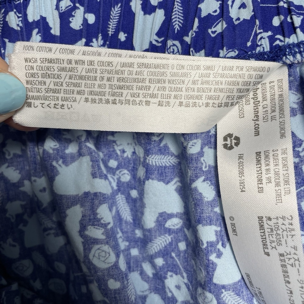 Disney Women 2XL Blue Shorts Alice In Wonderland Coquette Cotton 4" - Picture 9 of 13